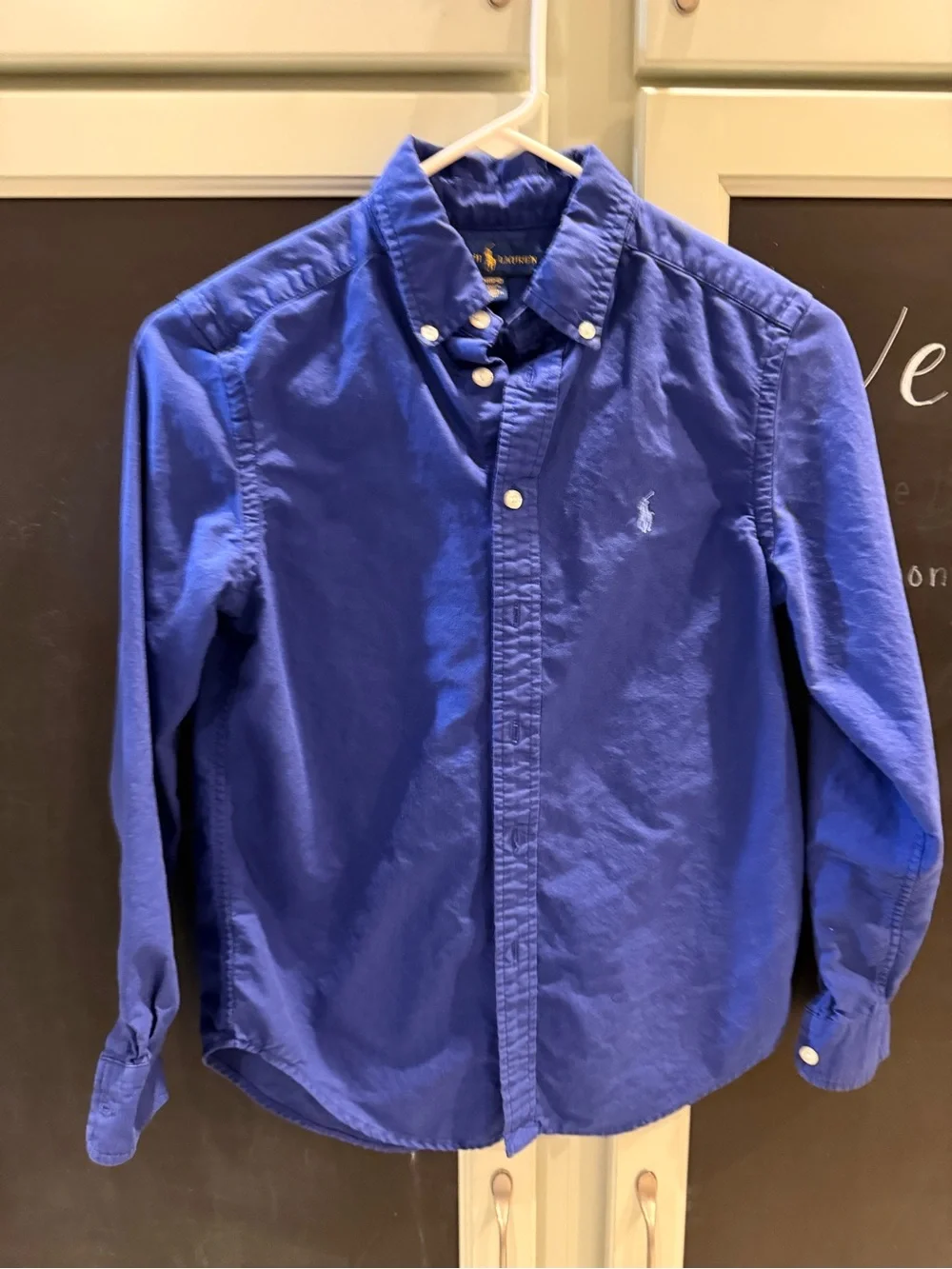 Polo by Ralph Lauren Boy’s Blue Button-Down Oxford Shirt 10/12